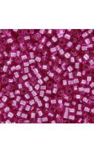 Miyuki delica Beads 11/0 - Duracoat silver lined dyed pink parfait DB-2153